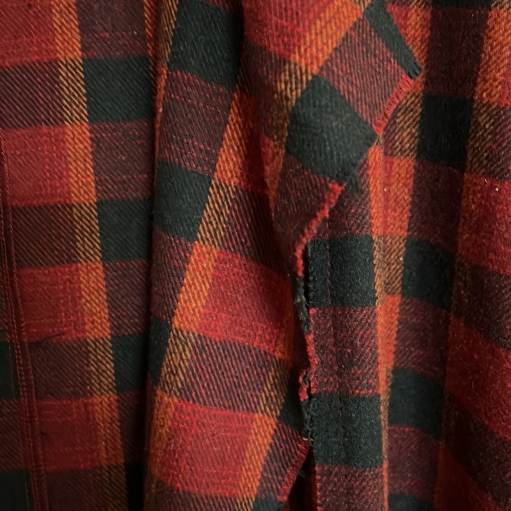 Pol Girl Next Door FlyAway Duster in Plaid sz M EUC $119R - Picture 9 of 10
